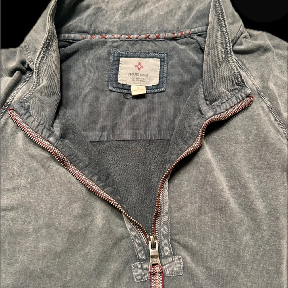 True Grit Charcoal Half-Zip Pullover